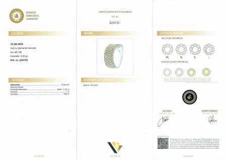 Inel Aur Alb 18k, Diamante 2.25 ct [3]