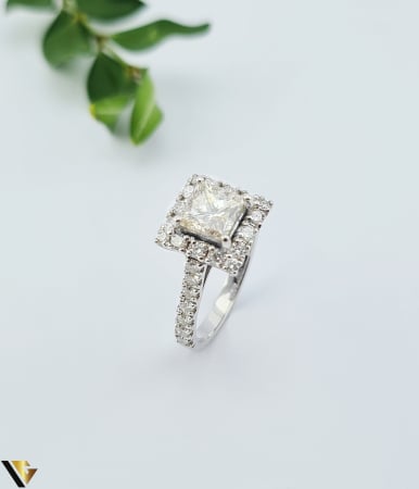 Inele - Inel Aur Alb 18k, Diamante 2.26 ct