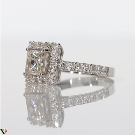 Inel Aur Alb 18k, Diamante 2.26 ct [2]