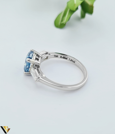 Inel Aur Alb 18k, Diamante Lab-Grown 2.03 [2]