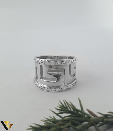 Inel Aur Alb 9k, 4.94 grame, Zirconiu [2]