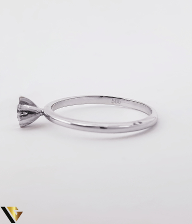 Inel de Logodna Aur 14k, Diamant  0.12 ct [3]