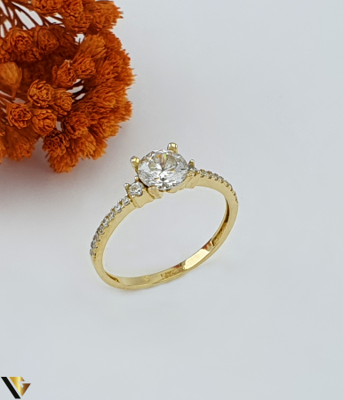 Bijuterii din aur - Inel Logodna, Aur 14k
