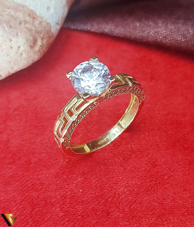 Inele - Inel Logodna, Aur 14k, Zirconiu