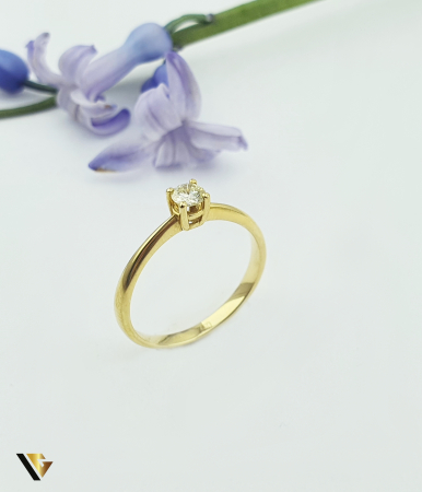 Inele cu diamante - Inel Aur 18k, Diamant 0.20 ct