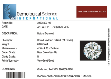 Inel Aur 18k, Diamant 0.28 ct [5]