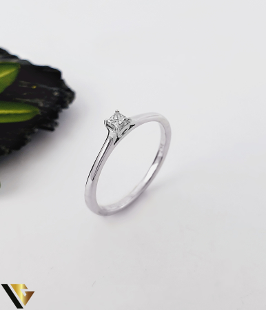 Inele din aur - Inel Logodna Aur 9k, Diamant  0.13 ct