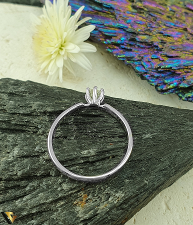 Inel Logodna Aur Alb 14k, Diamant  0.30 ct [2]