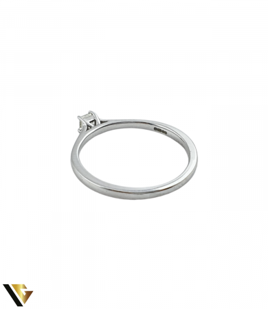Inel Logodna Aur Alb 9k, Diamant aprox. 0.13 ct [2]