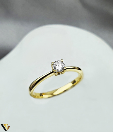 Inele cu diamante - Inel Logodna Aur 18k, Diamant  0.20 ct