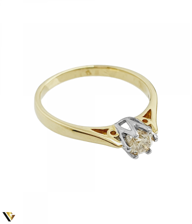 Inel Logodna din Aur 9k, Diamant de 0.33 ct [3]