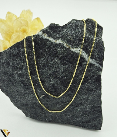 Coliere si lanturi din aur - Lant din aur 14k Greutate: 3.66 grame Lungime: 60 cm Latime: 1.15 mm Marcaj / titlu: "585" Locatie: HARLAU 0723 353 111