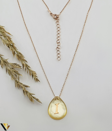 Bijuterii din argint - Lant cu pandantiv Argint 925, Litera I