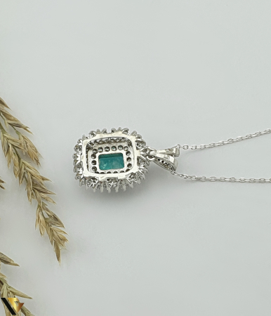 Lant cu pandantiv Argint 925, Paraiba [2]