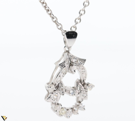 Lant Argint 925 cu Pandantiv Aur 4k, Argint 850, Diamante 0.51 ct [2]