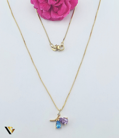 Coliere si lanturi din aur - Lant cu Pandantiv Aur 14k