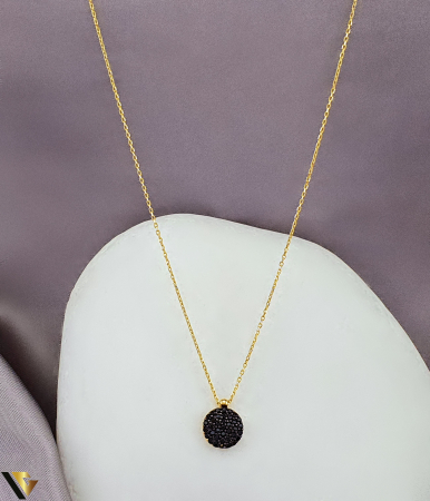 Coliere si lanturi - Lant cu Pandantiv Aur 14k Cristale de zirconiu Greutate: 2.08 g Diametru pandantiv: 8 mm Lungime: 41- 44 cm Latime: 1.1 mm Marcaj / Titlu: "585" Locatie: Bacau Calea Marasesti Tel:0756943079