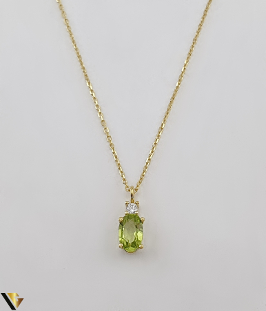 Lant cu Pandantiv Aur 9k, Peridot [1]