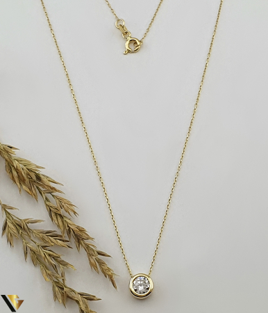 Coliere si lanturi din aur - Lant cu Pandantiv Aur 14k