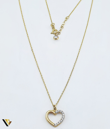 Coliere si lanturi din aur - Lant cu Pandantiv Aur 14k , Inima