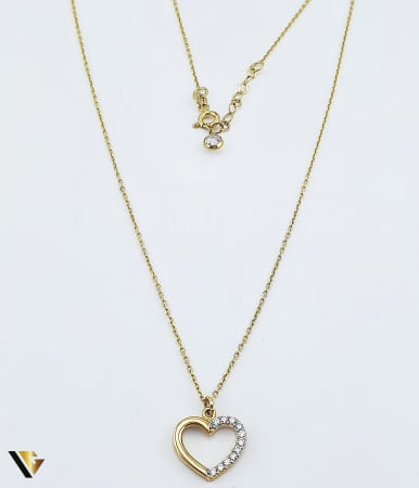 Bijuterii din aur - Lant cu Pandantiv Aur 14k , Inima