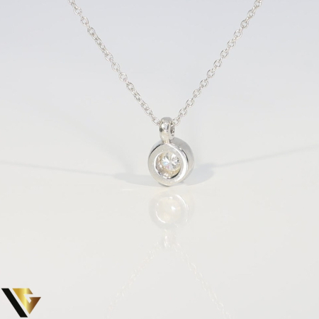 Lant cu Pandantiv Aur 14k, Diamant 0.12 ct [2]