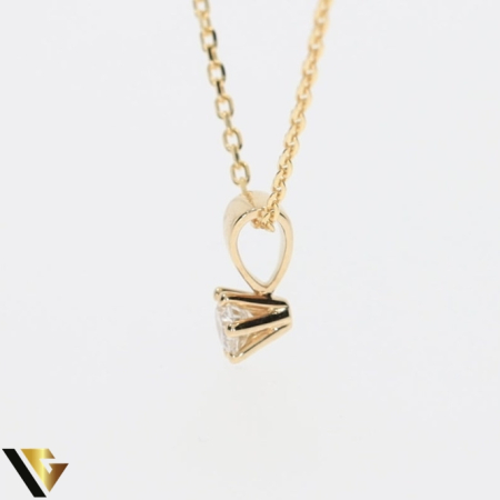 Lant cu Pandantiv Aur 14k, Diamant 0.15 ct [2]