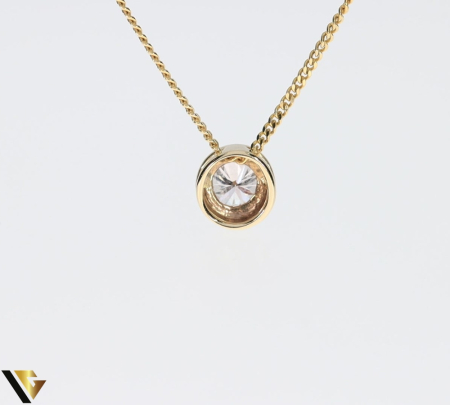 Lant cu Pandantiv Aur 14k, Diamant 0.50 ct [3]