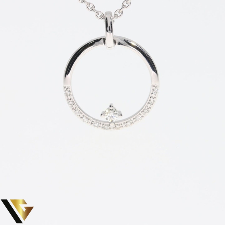 Lant cu Pandantiv Aur 14k, Diamante 0.27 ct [1]