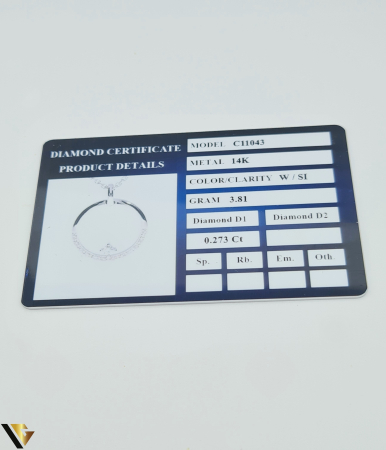 Lant cu Pandantiv Aur 14k, Diamante 0.27 ct [3]