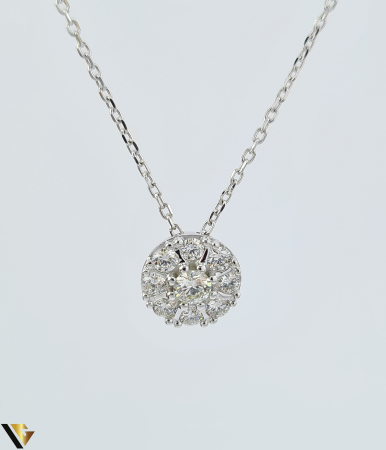 Coliere si lanturi - Lant cu Pandantiv Aur 14k, Diamante 0.37 ct