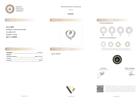 Lant cu Pandantiv Aur 14k, Diamante 0.51 ct [3]