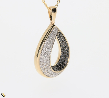 Lant cu Pandantiv Aur 14k, Diamante 0.53 ct [2]