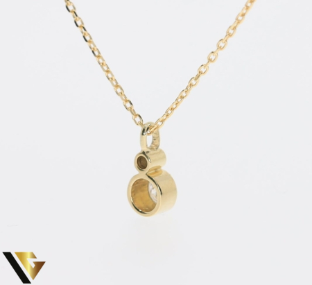 Lant cu Pandantiv Aur 14k, Diamante 0.25 ct [2]