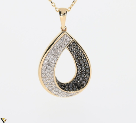 Lant cu Pandantiv Aur 14k, Diamante 0.53 ct [1]