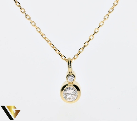 Lant cu Pandantiv Aur 14k, Diamante 0.25 ct [1]