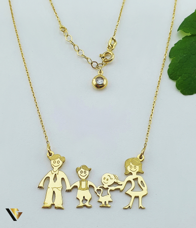 Coliere si lanturi - Lant cu Pandantiv Aur 14k, Familie