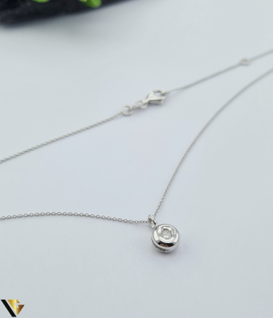 Lant cu Pandantiv Aur 18k, Diamant 0.04 ct [1]