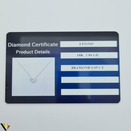 Lant cu Pandantiv Aur 18k, Diamant 0.05 ct [2]