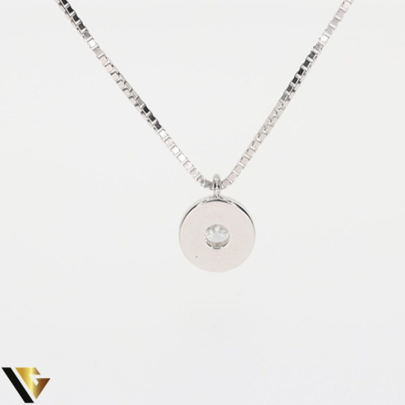 Lant cu Pandantiv Aur 18k, Diamant 0.16ct [2]