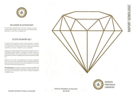 Lant cu Pandantiv Aur 18k, Diamant 0.21 ct, Smaralde 0.17 ct [6]