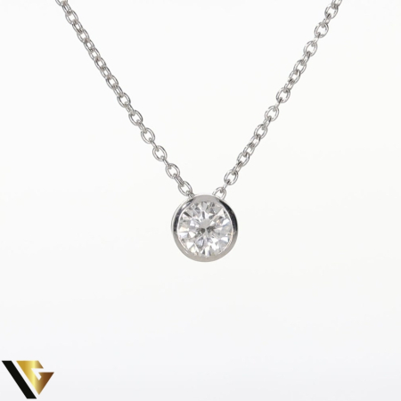 Lant cu Pandantiv Aur 18k, Diamant 0.40 ct [1]