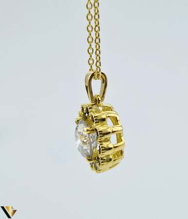 Lant cu Pandantiv Aur 18k, Diamant 1.45 ct, Safire 0.43 ct [3]