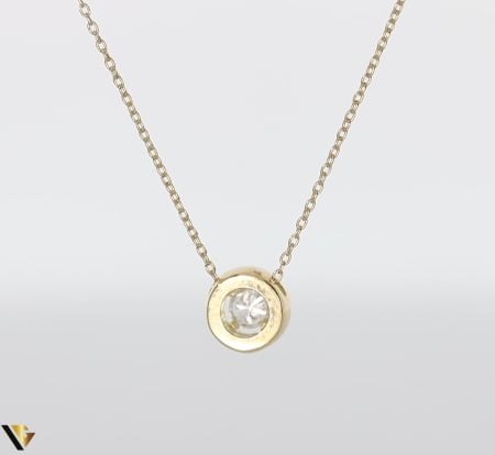 Lant cu Pandantiv Aur 18k, Diamante 0.11 ct [3]