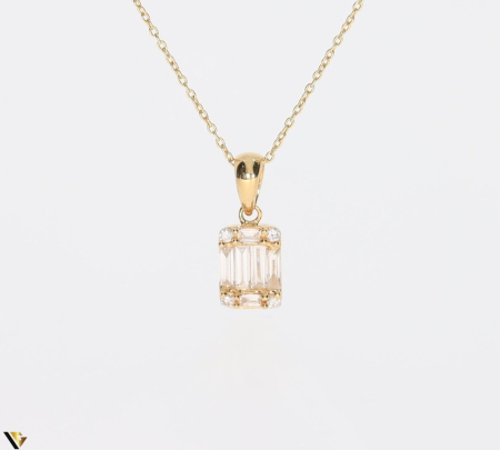 Lant cu Pandantiv Aur 18k, Diamante 0.17 ct [1]