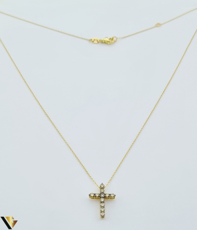 Lant cu Pandantiv Aur 18k, Diamante 0.36 ct [1]