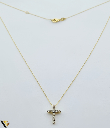Lant cu Pandantiv Aur 18k, Diamante 0.32 ct [3]