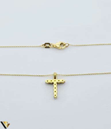 Lant cu Pandantiv Aur 18k, Diamante 0.32 ct [4]