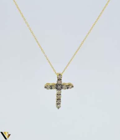 Coliere si lanturi din aur - Lant cu Pandantiv Aur 18k, Diamante 0.51 ct