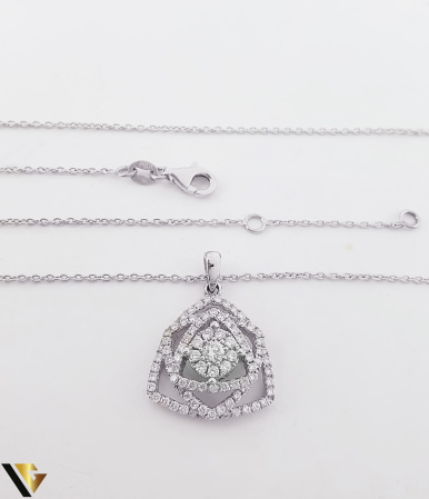 Lant cu Pandantiv Aur 18k, Diamante 0.71 ct [1]